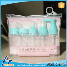 6 pcs travel kit bottle with scales